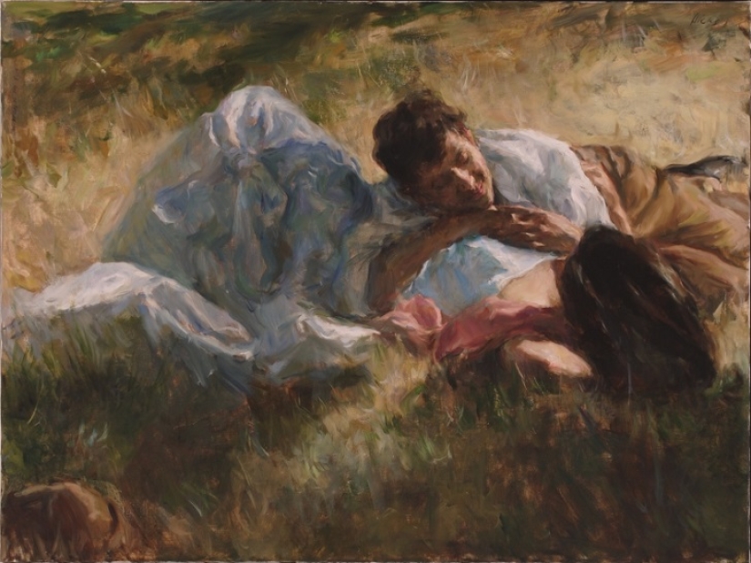 El amor real en las pinturas de Ron Hicks El amor real en las pinturas de Ron Hicks