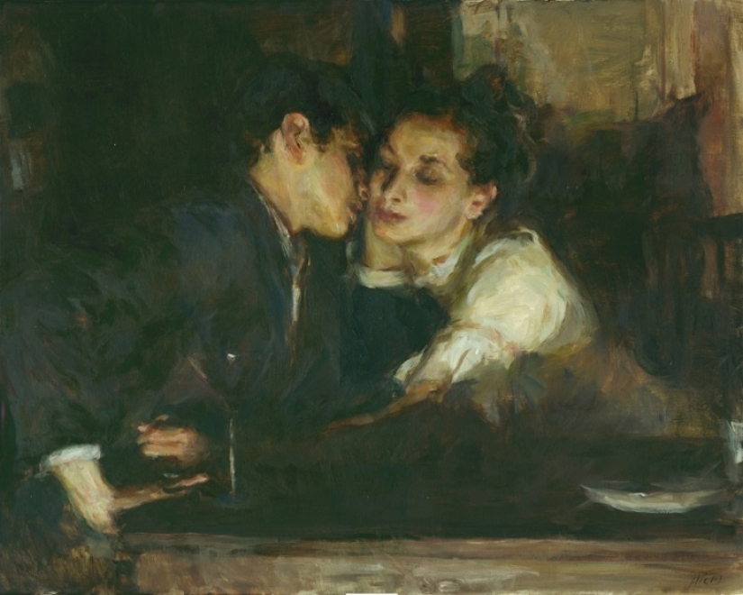 El amor real en las pinturas de Ron Hicks El amor real en las pinturas de Ron Hicks