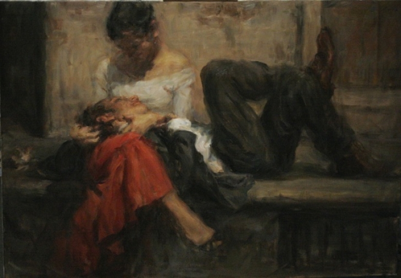El amor real en las pinturas de Ron Hicks El amor real en las pinturas de Ron Hicks