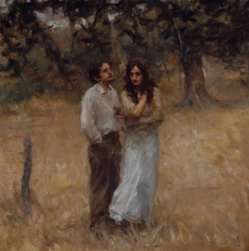 El amor real en las pinturas de Ron Hicks El amor real en las pinturas de Ron Hicks