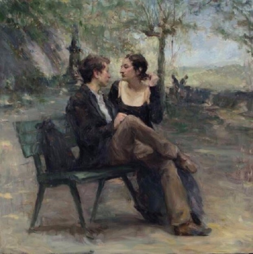 El amor real en las pinturas de Ron Hicks El amor real en las pinturas de Ron Hicks
