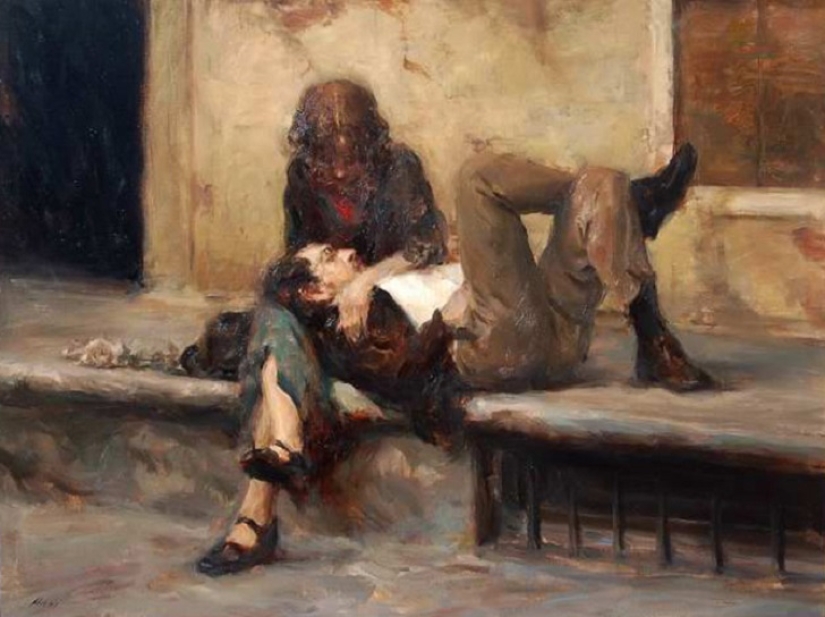 El amor real en las pinturas de Ron Hicks El amor real en las pinturas de Ron Hicks