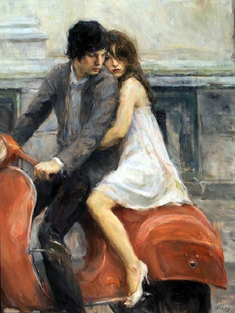 El amor real en las pinturas de Ron Hicks El amor real en las pinturas de Ron Hicks