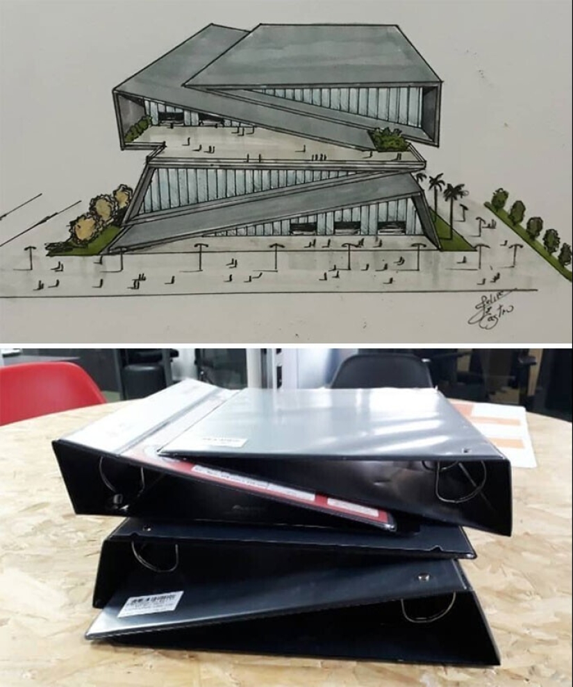 El arquitecto de Brasil atrae surrealista edificios inspirados por los objetos familiares