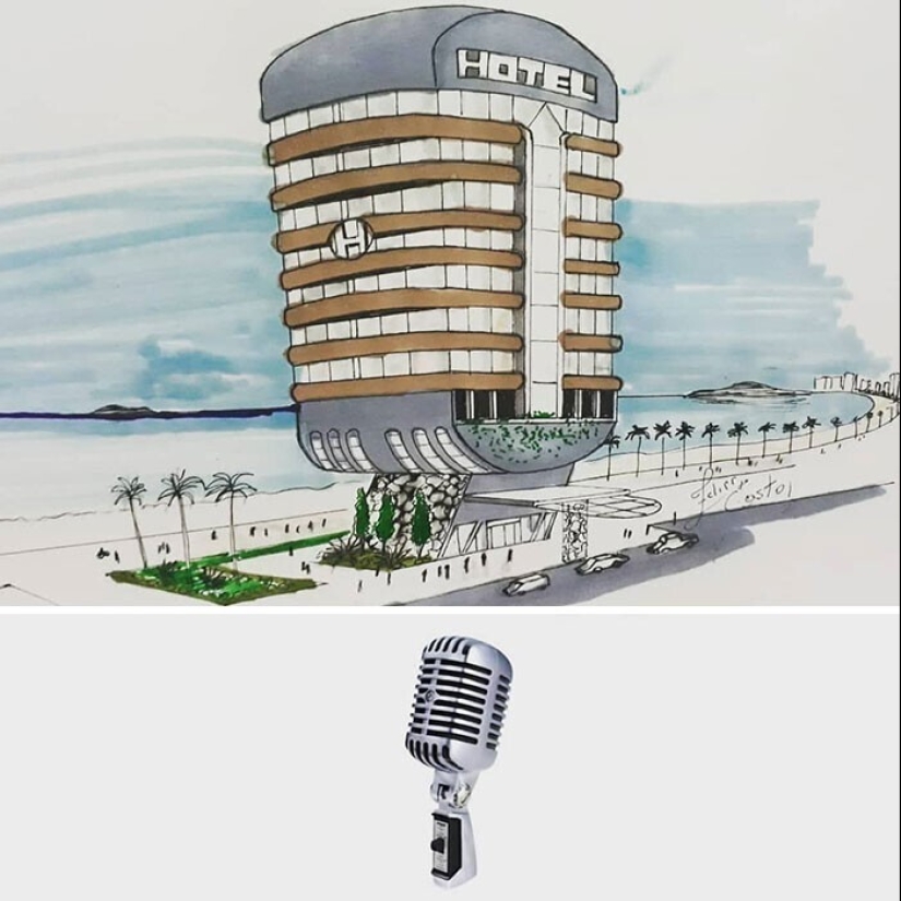 El arquitecto de Brasil atrae surrealista edificios inspirados por los objetos familiares