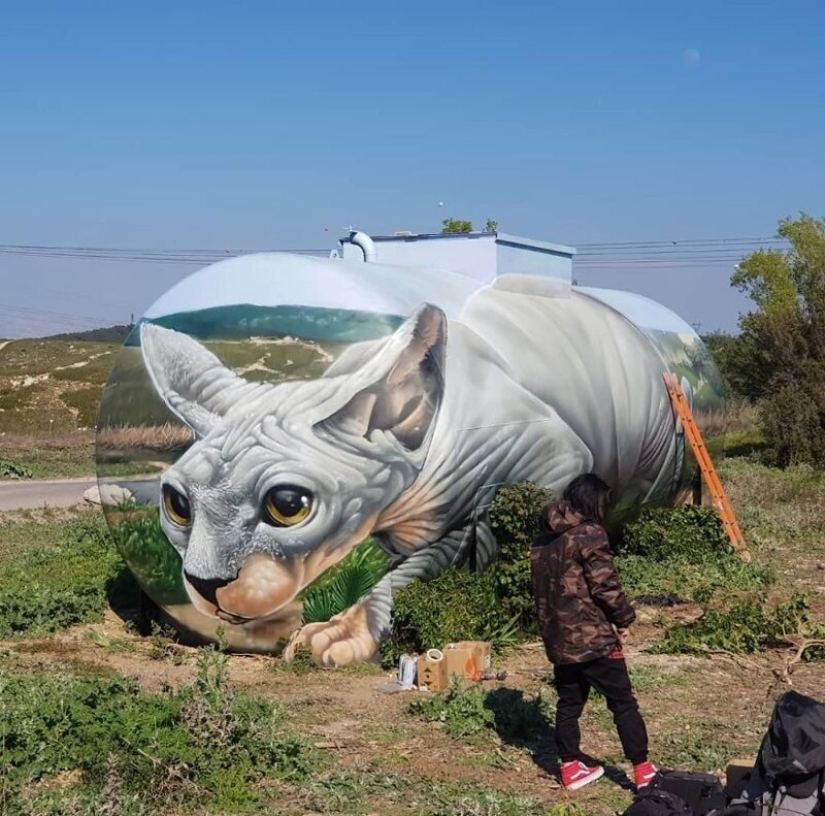 El artista callejero Tom Bragado Blanco y sus impresionantes ilusiones urbanas