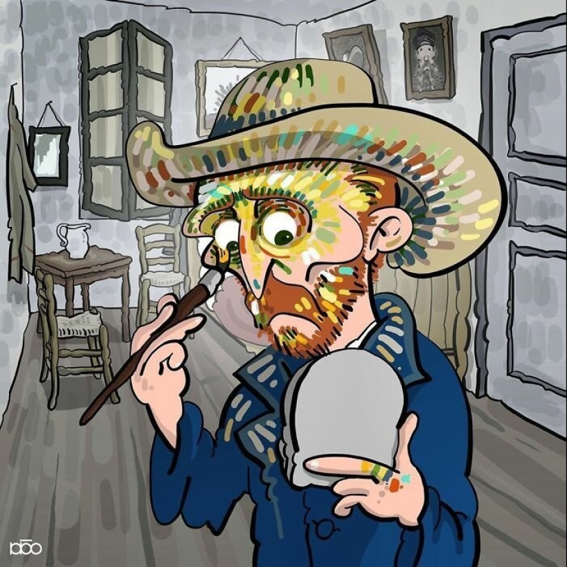 El artista pintó cómo ve la vida de Van Gogh