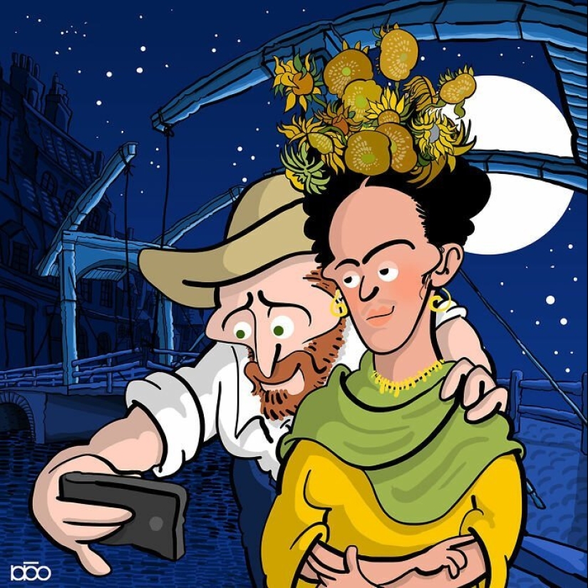 El artista pintó cómo ve la vida de Van Gogh