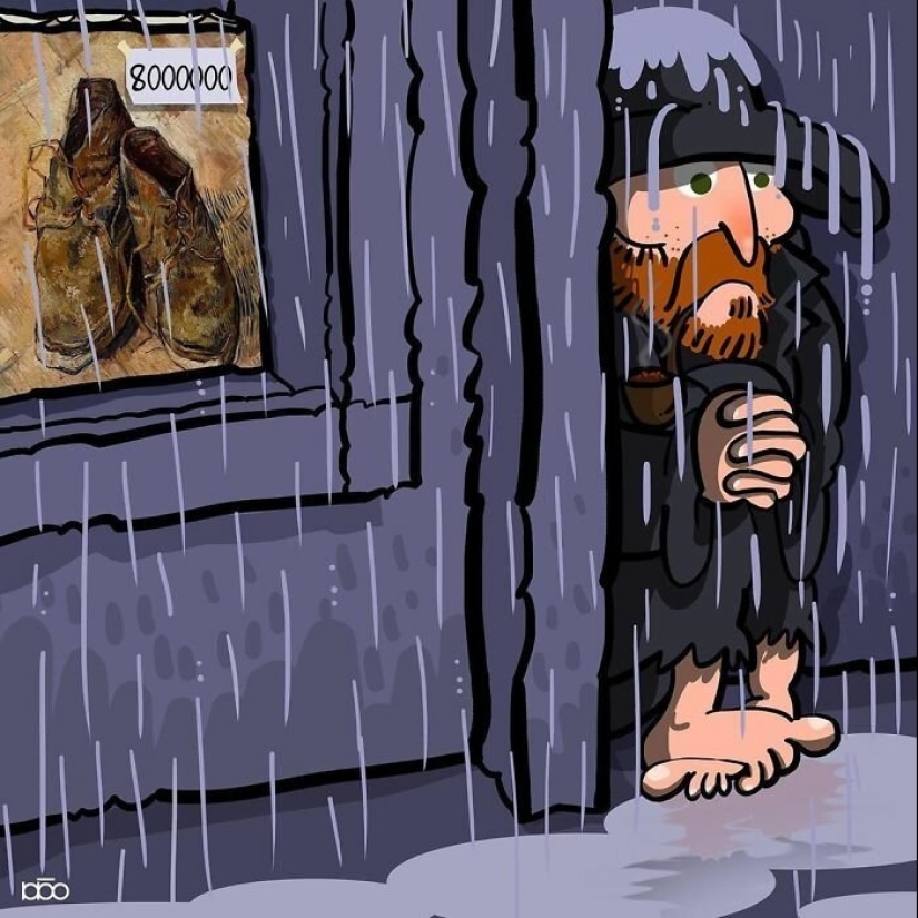 El artista pintó cómo ve la vida de Van Gogh
