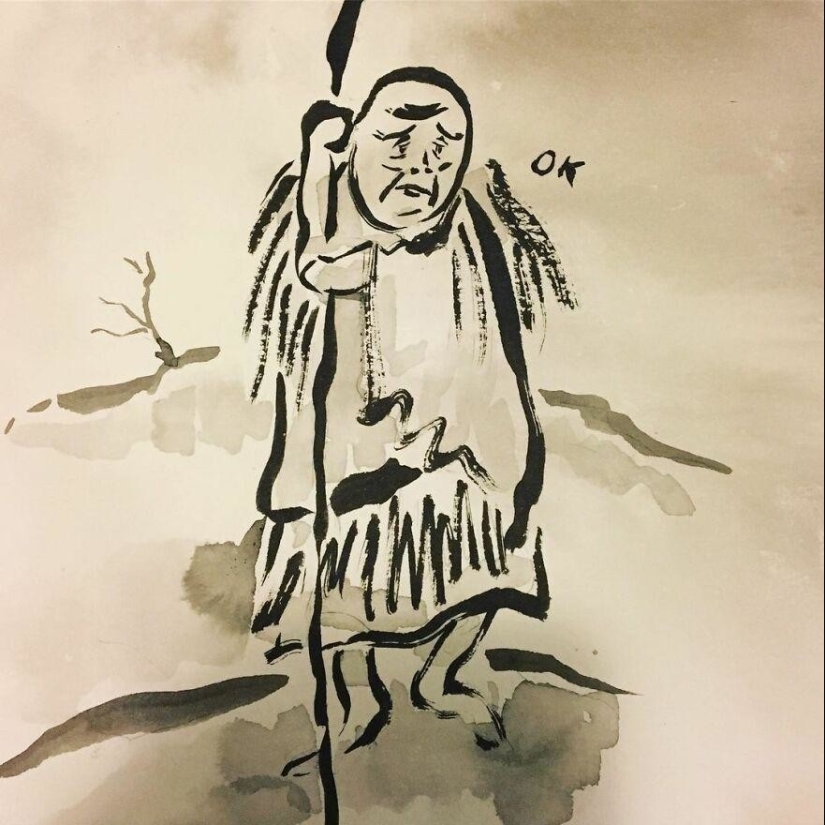 El artista recrea sus memes favoritos al estilo de estampados japoneses El artista recrea sus memes favoritos al estilo de estampados japoneses