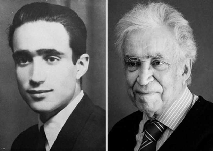 El inexorable paso del tiempo en los retratos de la serie " antes y después»