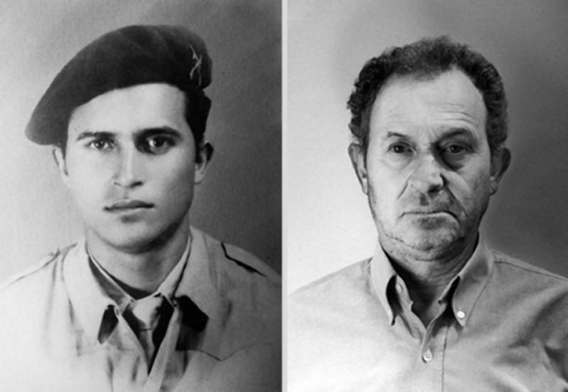 El inexorable paso del tiempo en los retratos de la serie " antes y después»