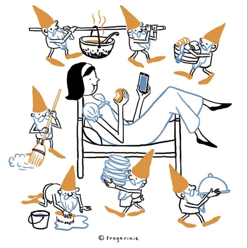 El mundo a través de la pantalla: 25 ilustraciones adorables obsesión gadgets