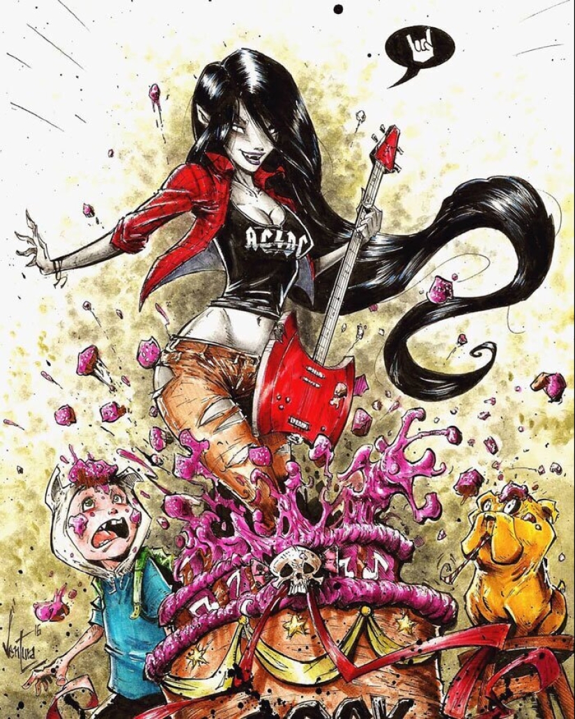 En el lado oscuro: Marcelo Ventura y sus dibujos de los personajes de la cultura pop en un oscuro estilo comic