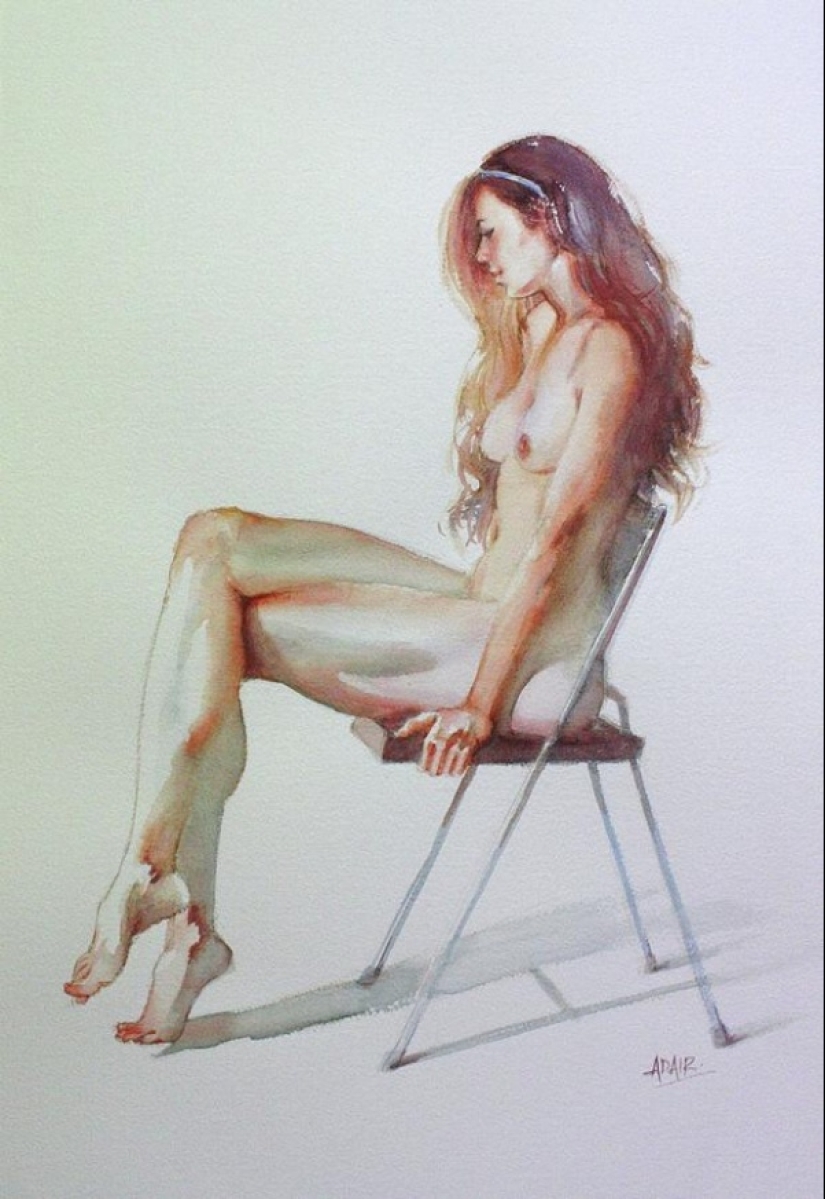 Erotic Watercolors by Paulina Adair