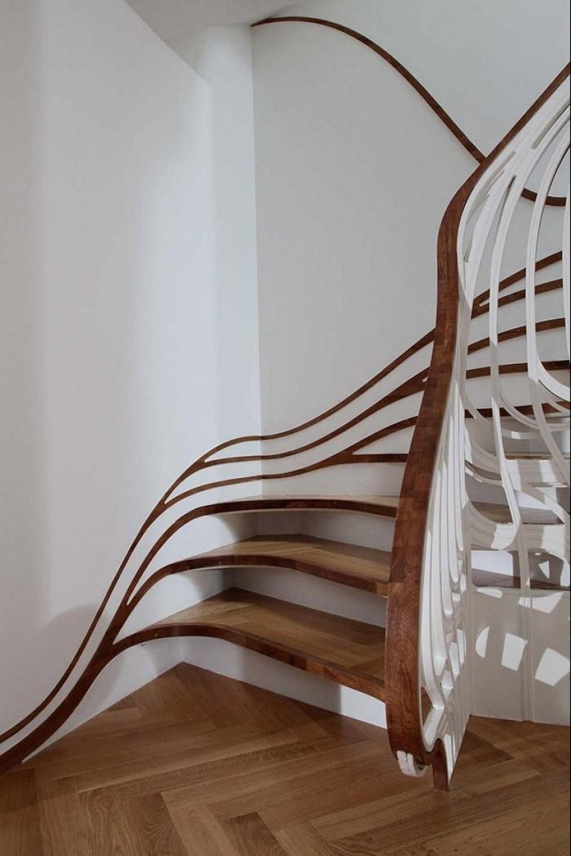 Escaleras de diseño que dan deleite estético