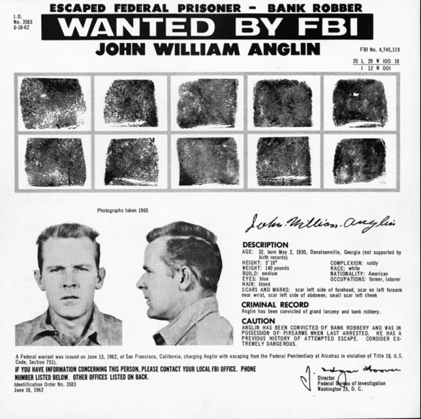Escape from the "Alcatraz": the story of three inmates who escaped from the most secure prison USA