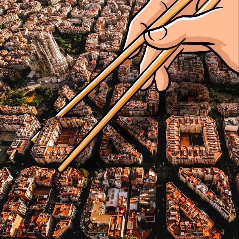 Este ilustrador convierte monumentos y edificios en ilustraciones lúdicas.