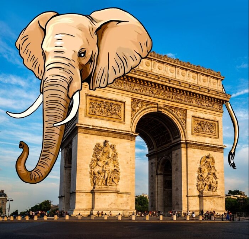 Este ilustrador convierte monumentos y edificios en ilustraciones lúdicas.