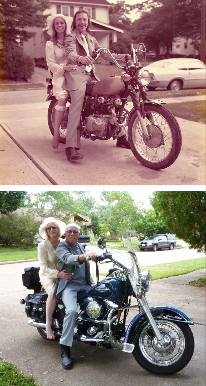 Eternal love: couples remaking my old photos many years later Eternal love: couples remaking my old photos many years later