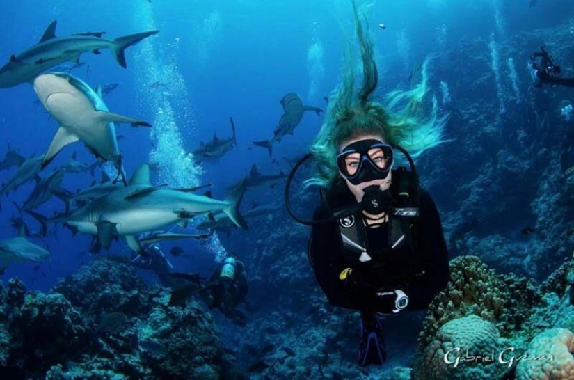 Everyone calls her the pictures with photoshop, but they are real: amazing footage of a diver and the underwater world Everyone calls her the pictures with photoshop, but they are real: amazing footage of a diver and the underwater world