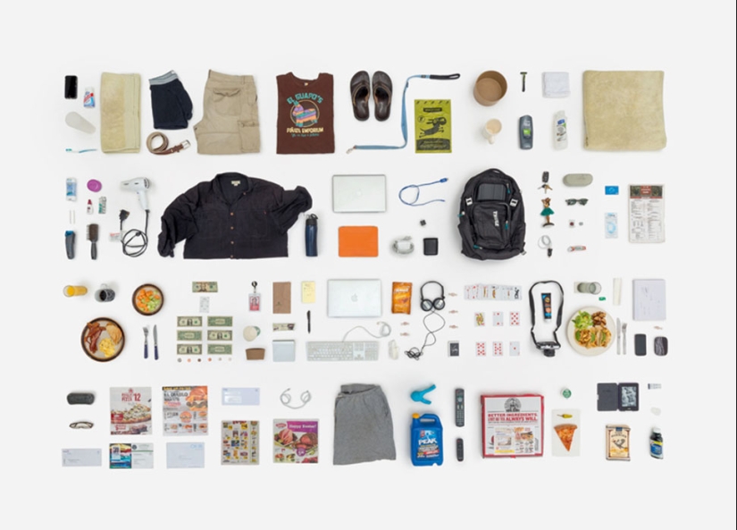 Everything we touch in a day, or What the everyday things of an individual can tell us