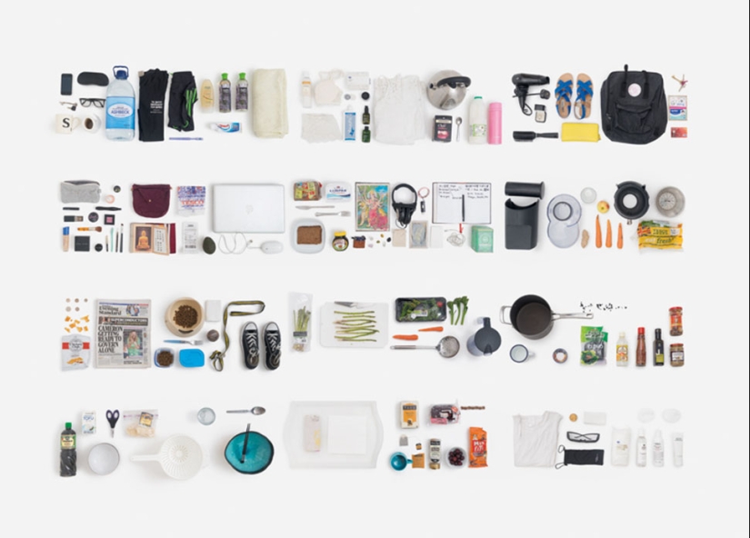 Everything we touch in a day, or What the everyday things of an individual can tell us