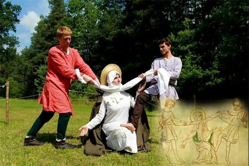 Extraño y divertido medieval reconstrucción dibujos