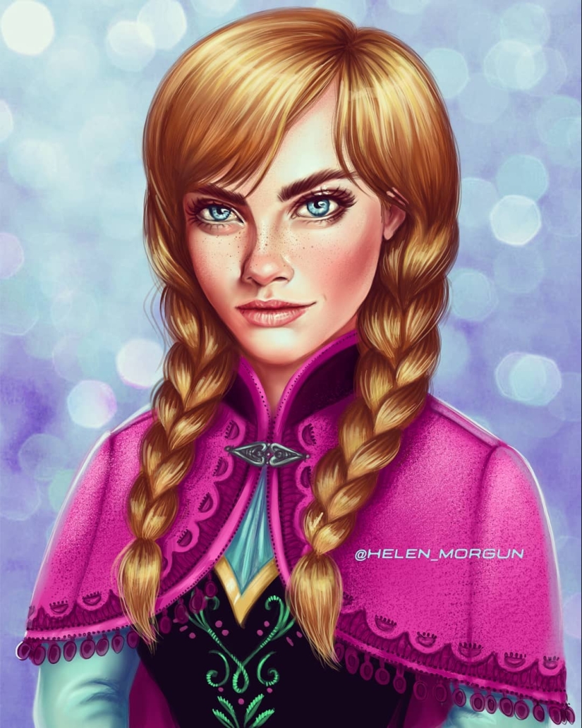 Familiar faces: famous actresses in the images of Disney princesses