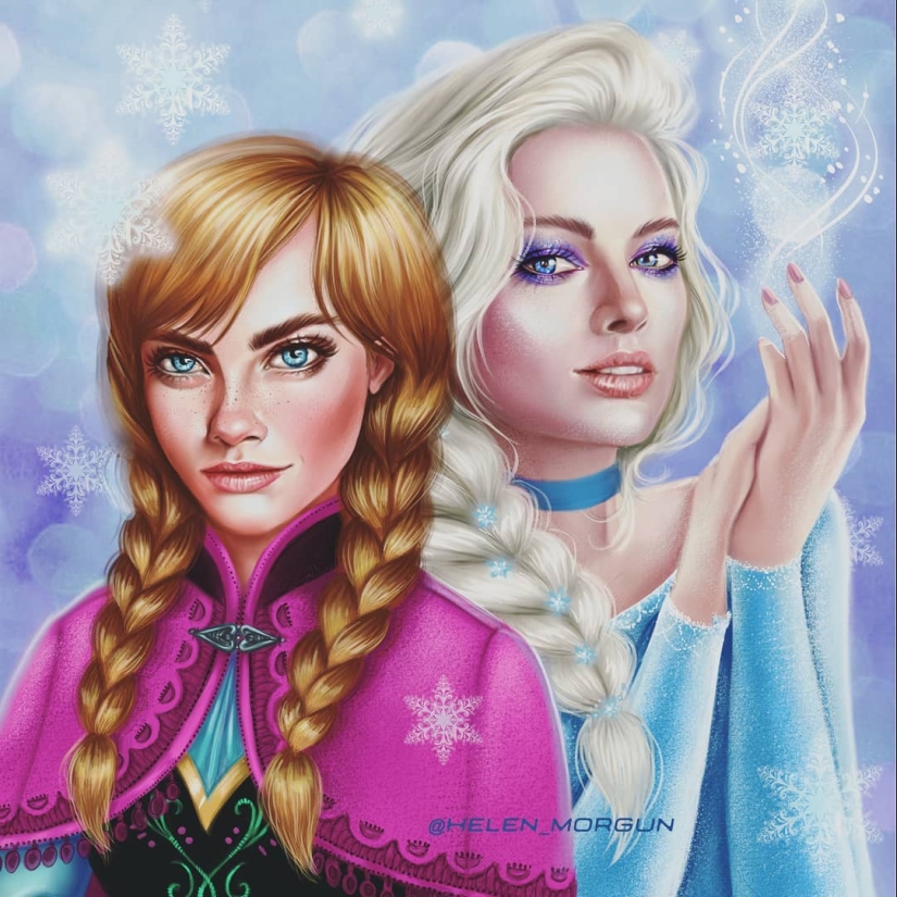 Familiar faces: famous actresses in the images of Disney princesses