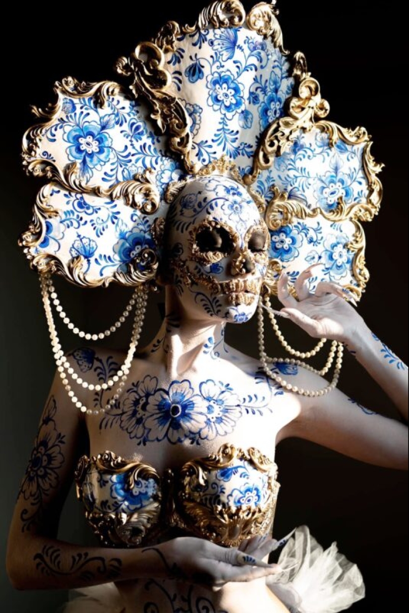 Fantasías de porcelana del maquillador brasileño Julio Silveira Fantasías de porcelana del maquillador brasileño Julio Silveira