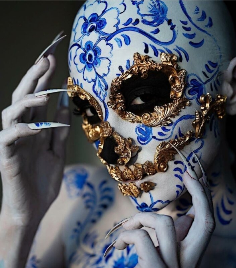 Fantasías de porcelana del maquillador brasileño Julio Silveira Fantasías de porcelana del maquillador brasileño Julio Silveira