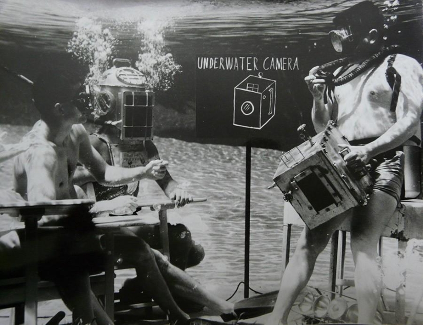 Fantastic retrophotographs from the bottom of the lake