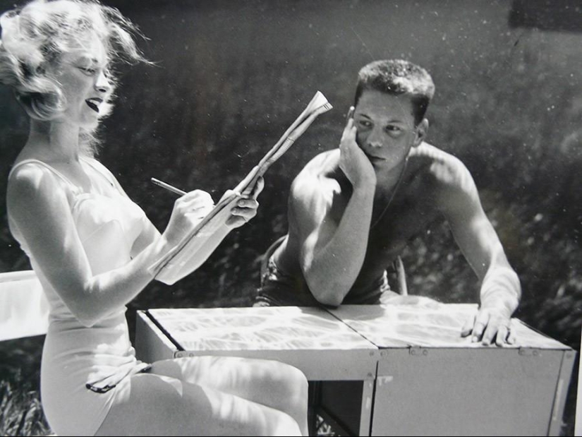 Fantastic retrophotographs from the bottom of the lake