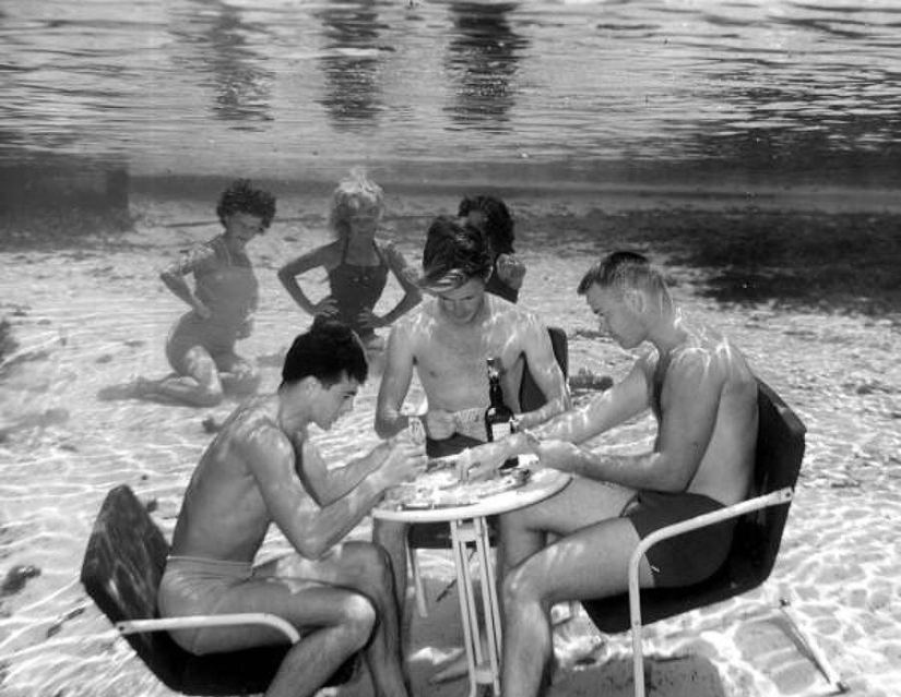 Fantásticas retrofotografías desde el fondo del lago
