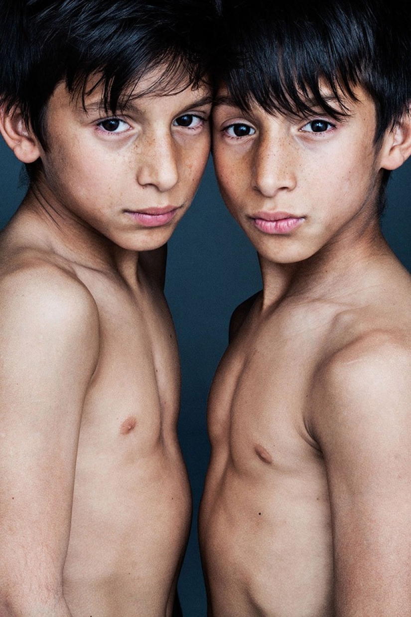 Fascinantes retratos de gemelos