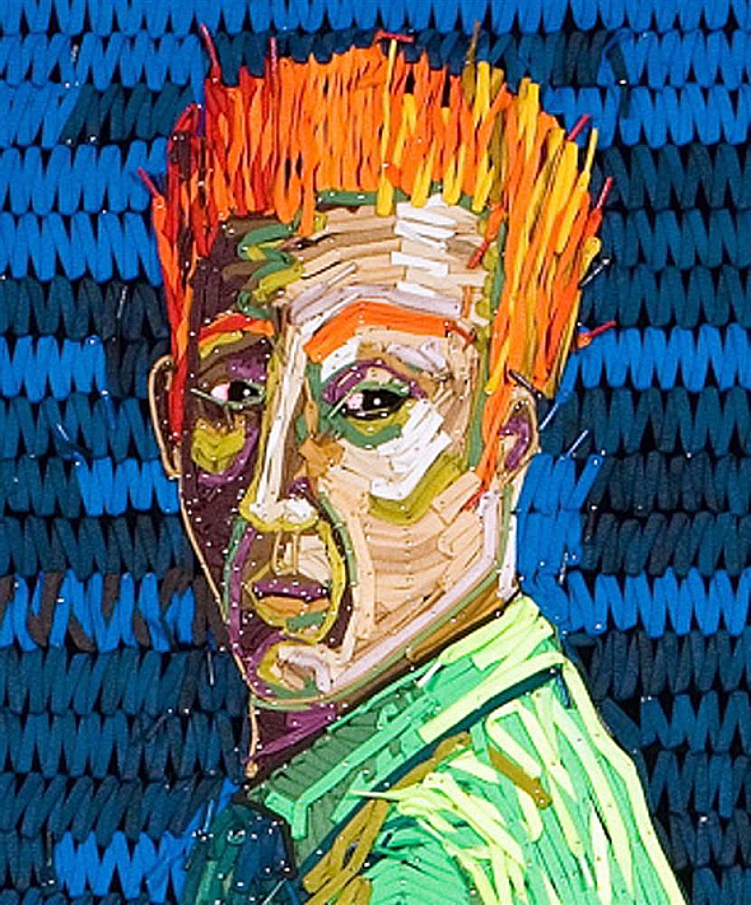 Federico Uribe and his shoelace paintings