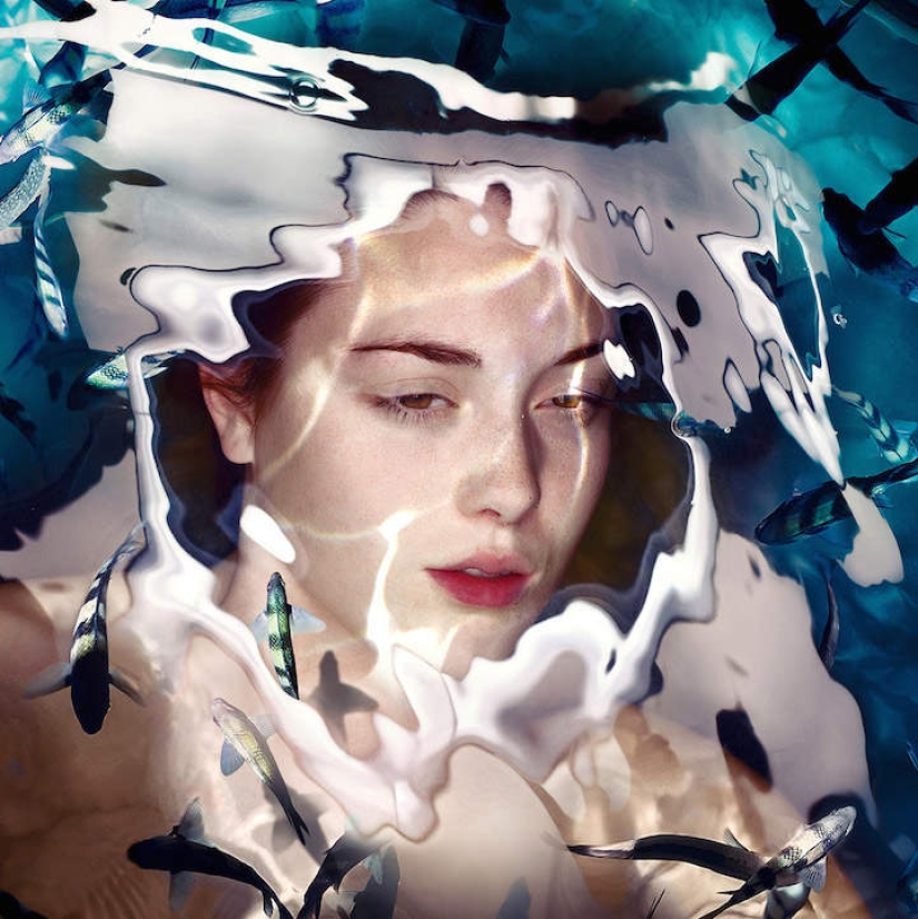 Femininity itself: underwater portraits of girls from the studio Staudinger+Franke