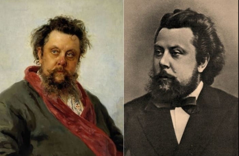 Find 10 differences: contemporaries of Repin in his portraits and in life Find 10 differences: contemporaries of Repin in his portraits and in life