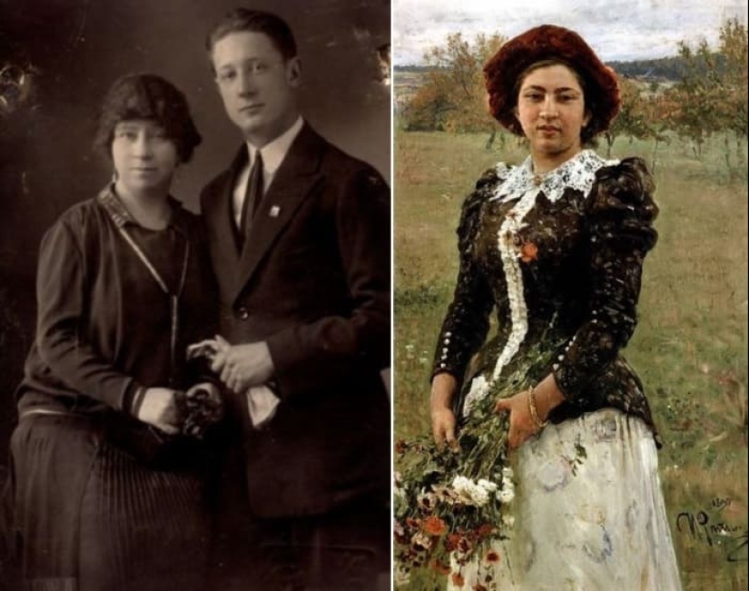 Find 10 differences: contemporaries of Repin in his portraits and in life Find 10 differences: contemporaries of Repin in his portraits and in life
