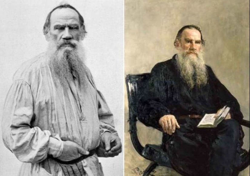 Find 10 differences: contemporaries of Repin in his portraits and in life Find 10 differences: contemporaries of Repin in his portraits and in life