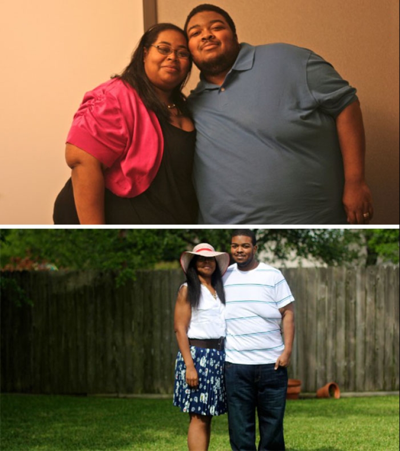 Fotos inspiradoras de parejas antes y después de perder peso juntos
