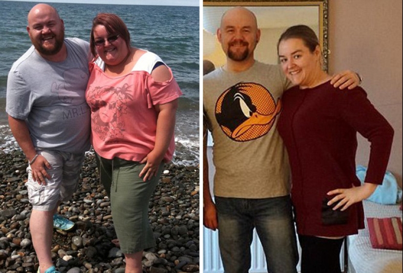 Fotos inspiradoras de parejas antes y después de perder peso juntos