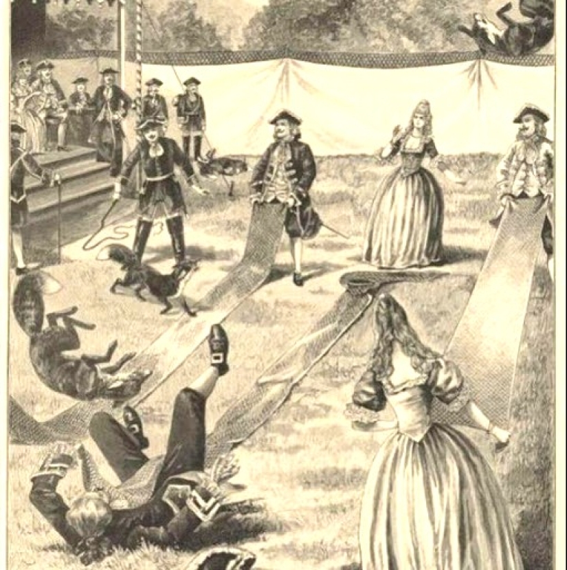 Fox throwing is a cruel German sport, fortunately completely forgotten