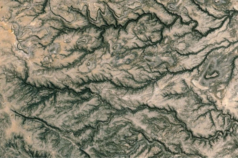 Fractal patterns on the surface of the Earth