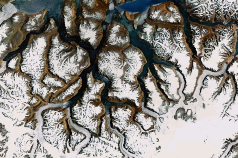 Fractal patterns on the surface of the Earth