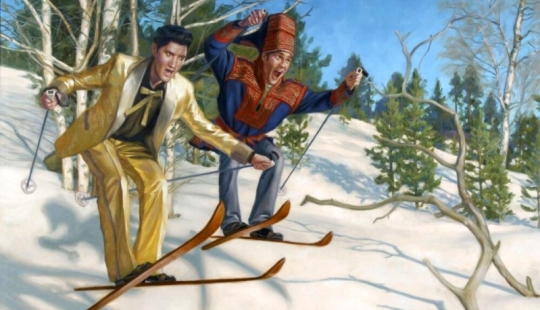 Frost y Elvis; Es un día maravilloso: El rey, el bosque y chicas finlandesas desnudas de Markku Laakso