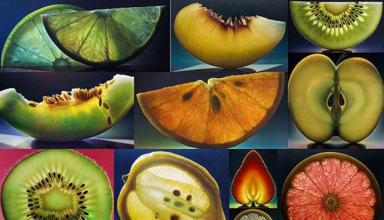 Frutas transparentes de Dennis Wojtkiewicz
