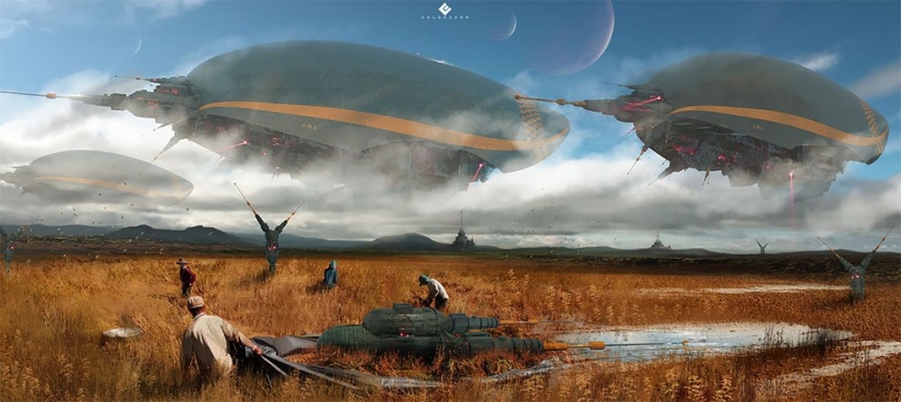 Futurism in digital graphics: fantastic illustrations of the British concept artist number price Futurism in digital graphics: fantastic illustrations of the British concept artist number price