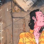 Giant murals on the ground by Australian Kitt Bennett Giant murals on the ground by Australian Kitt Bennett